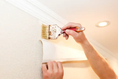 Pose de papier peint à Escles — revêtements muraux et toiles de verre